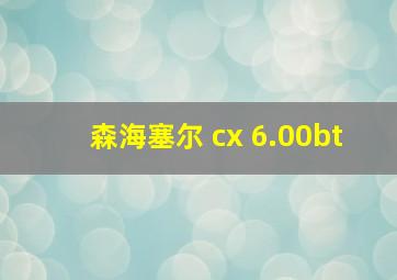 森海塞尔 cx 6.00bt